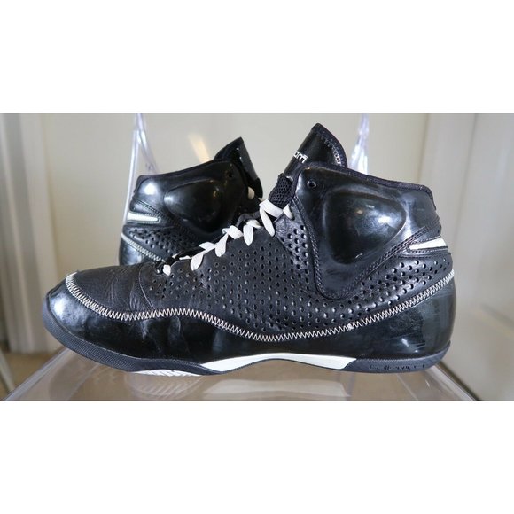 2007 NEW W/ BOX NIKE AIR ZOOM BB II ASIA 317993-012  SZ 13.5 Black/White - Picture 10 of 12